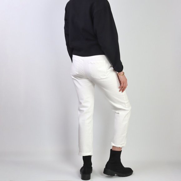 Vintage 90’s White Gloria Vanderbilt Pants Straight Leg Trousers Charlies Angels - Picture 3 of 3